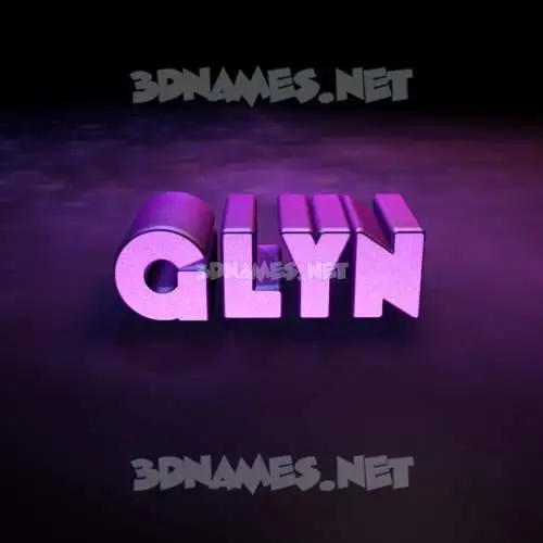 glyn in Big Purple style - 3D name wallpaper glyn in Big Purple style - 3D name wallpaper