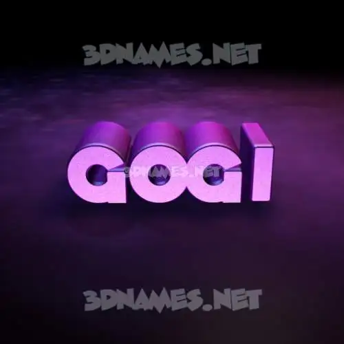 gogi in Big Purple style - 3D name wallpaper gogi in Big Purple style - 3D name wallpaper