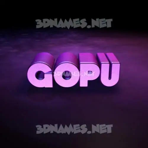 gopu in Big Purple style - 3D name wallpaper gopu in Big Purple style - 3D name wallpaper