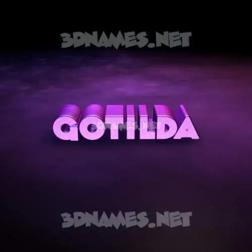 gotilda in Big Purple style - 3D name wallpaper gotilda in Big Purple style - 3D name wallpaper
