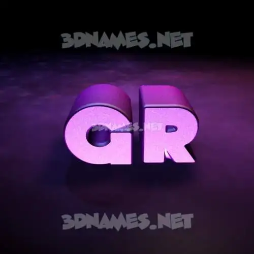 gr in Big Purple style - 3D name wallpaper gr in Big Purple style - 3D name wallpaper