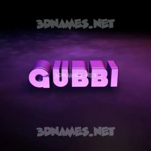 gubbi in Big Purple style - 3D name wallpaper gubbi in Big Purple style - 3D name wallpaper