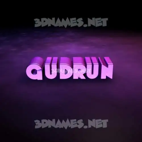 gudrun in Big Purple style - 3D name wallpaper gudrun in Big Purple style - 3D name wallpaper