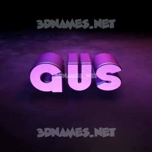 gus in Big Purple style - 3D name wallpaper gus in Big Purple style - 3D name wallpaper