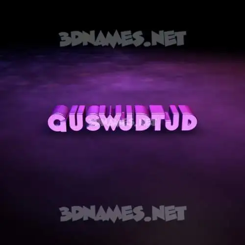 guswjdtjd in Big Purple style - 3D name wallpaper