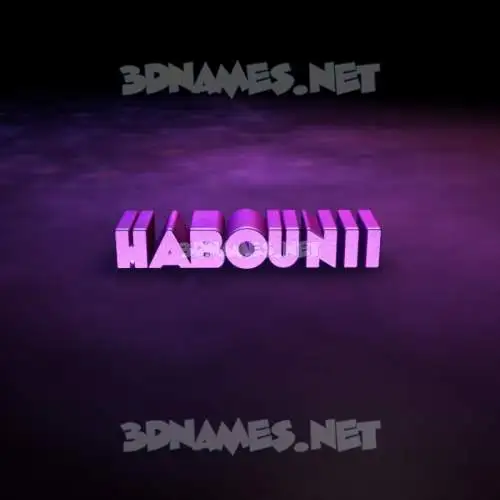 habounii in Big Purple style - 3D name wallpaper habounii in Big Purple style - 3D name wallpaper