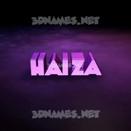 haiza in Big Purple style - 3D name wallpaper haiza in Big Purple style - 3D name wallpaper