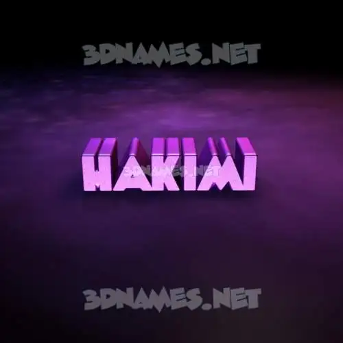 hakimi in Big Purple style - 3D name wallpaper hakimi in Big Purple style - 3D name wallpaper