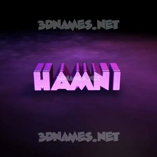 hamni in Big Purple style - 3D name wallpaper hamni in Big Purple style - 3D name wallpaper