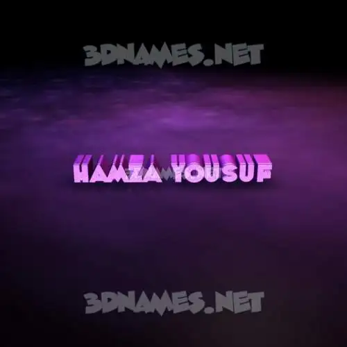 hamza yousuf in Big Purple style - 3D name wallpaper hamza yousuf in Big Purple style - 3D name wallpaper