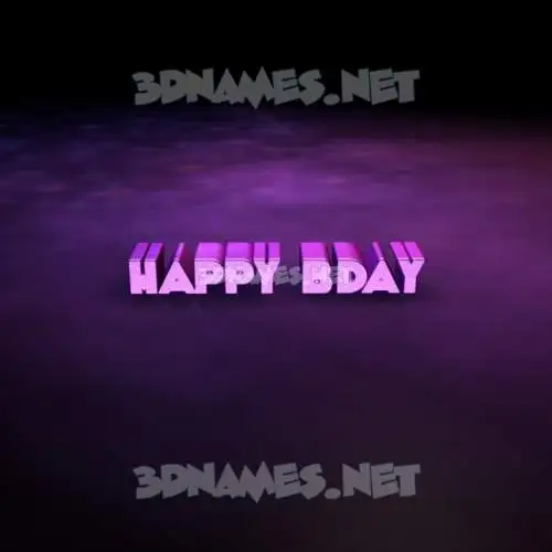 happy bday in Big Purple style - 3D name wallpaper happy bday in Big Purple style - 3D name wallpaper