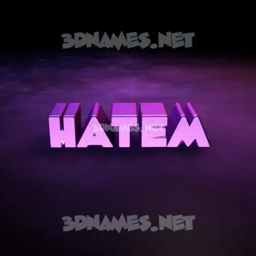 hatem in Big Purple style - 3D name wallpaper hatem in Big Purple style - 3D name wallpaper