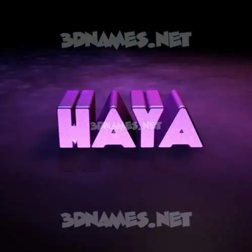 haya in Big Purple style - 3D name wallpaper haya in Big Purple style - 3D name wallpaper