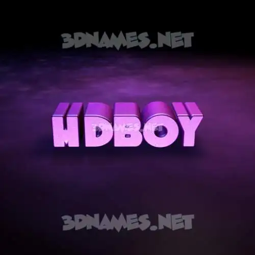 hdboy in Big Purple style - 3D name wallpaper hdboy in Big Purple style - 3D name wallpaper