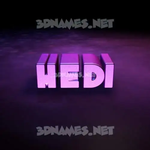 hedi in Big Purple style - 3D name wallpaper hedi in Big Purple style - 3D name wallpaper