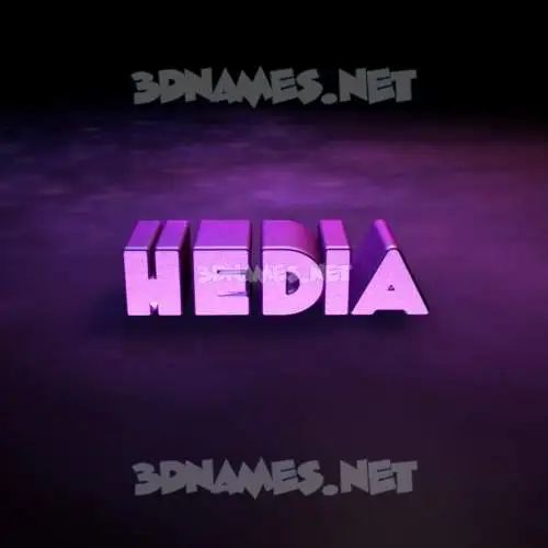hedia in Big Purple style - 3D name wallpaper hedia in Big Purple style - 3D name wallpaper