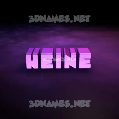 heine in Big Purple style - 3D name wallpaper heine in Big Purple style - 3D name wallpaper