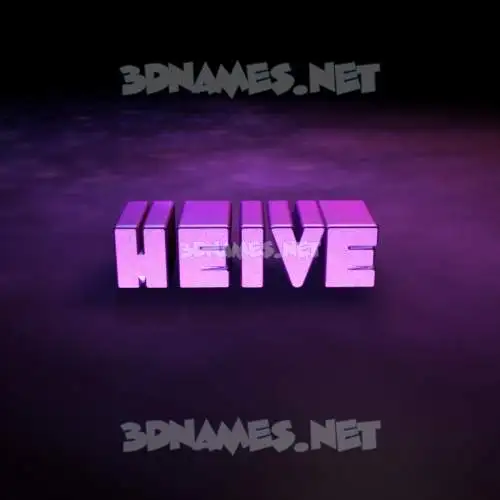 heive in Big Purple style - 3D name wallpaper heive in Big Purple style - 3D name wallpaper