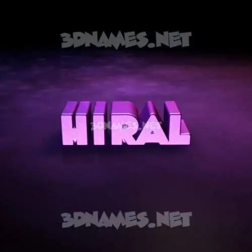 hiral in Big Purple style - 3D name wallpaper hiral in Big Purple style - 3D name wallpaper