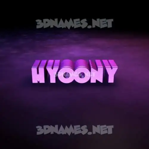 hyoony in Big Purple style - 3D name wallpaper hyoony in Big Purple style - 3D name wallpaper