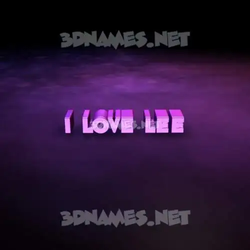 i love lee in Big Purple style - 3D name wallpaper i love lee in Big Purple style - 3D name wallpaper
