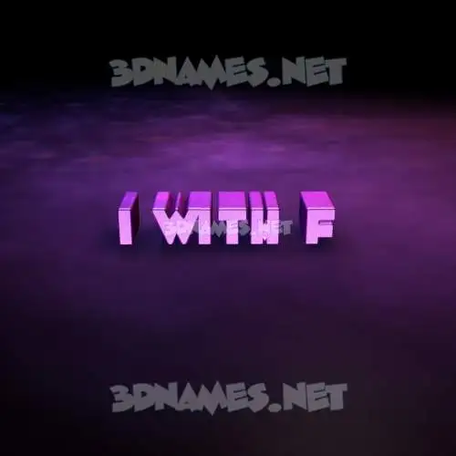 i with f in Big Purple style - 3D name wallpaper i with f in Big Purple style - 3D name wallpaper
