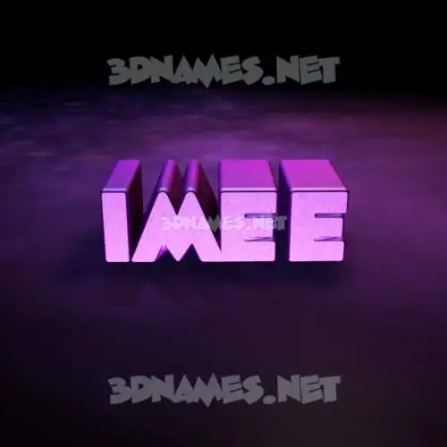 imee in Big Purple style - 3D name wallpaper