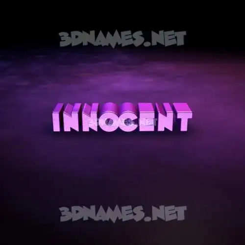 innocent in Big Purple style - 3D name wallpaper innocent in Big Purple style - 3D name wallpaper
