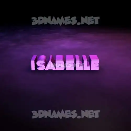 isabelle in Big Purple style - 3D name wallpaper isabelle in Big Purple style - 3D name wallpaper