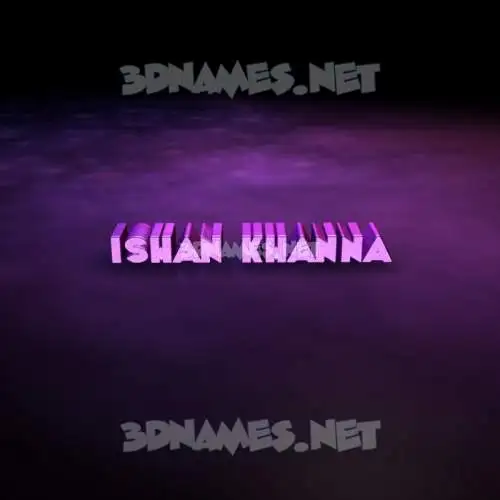 ishan khanna in Big Purple style - 3D name wallpaper ishan khanna in Big Purple style - 3D name wallpaper