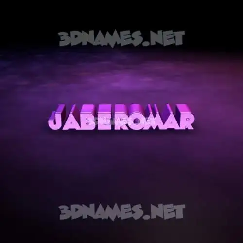 jaberomar in Big Purple style - 3D name wallpaper jaberomar in Big Purple style - 3D name wallpaper