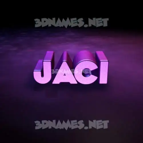 jaci in Big Purple style - 3D name wallpaper jaci in Big Purple style - 3D name wallpaper