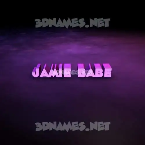jamie babe in Big Purple style - 3D name wallpaper jamie babe in Big Purple style - 3D name wallpaper