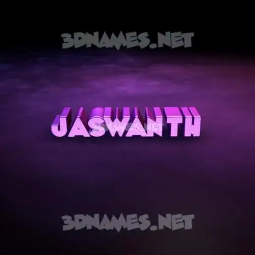jaswanth in Big Purple style - 3D name wallpaper