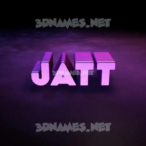 jatt in Big Purple style - 3D name wallpaper jatt in Big Purple style - 3D name wallpaper