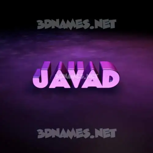 javad in Big Purple style - 3D name wallpaper