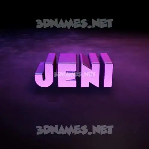 jeni in Big Purple style - 3D name wallpaper jeni in Big Purple style - 3D name wallpaper