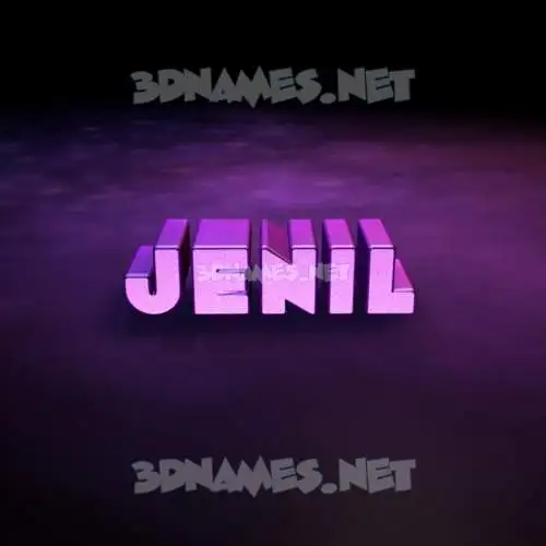 jenil in Big Purple style - 3D name wallpaper jenil in Big Purple style - 3D name wallpaper