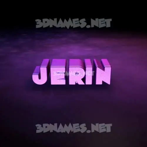 jerin in Big Purple style - 3D name wallpaper jerin in Big Purple style - 3D name wallpaper