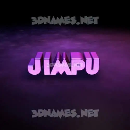 jimpu in Big Purple style - 3D name wallpaper