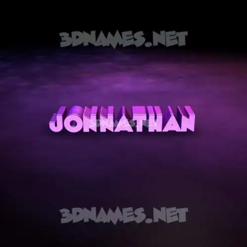 jonnathan in Big Purple style - 3D name wallpaper