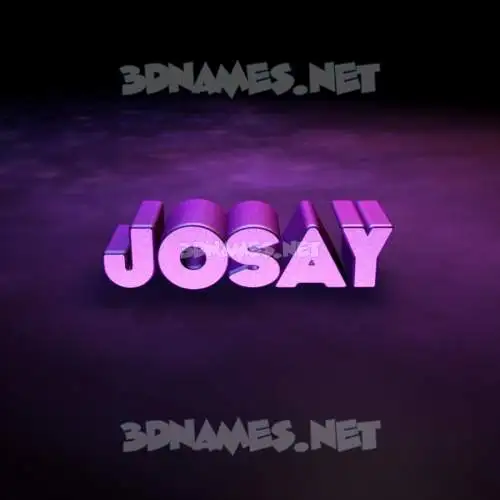 josay in Big Purple style - 3D name wallpaper