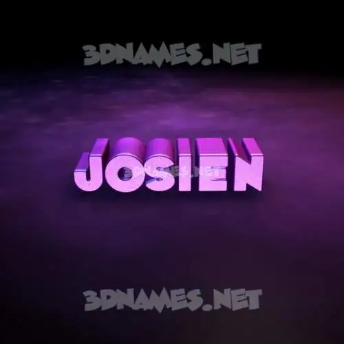 josien in Big Purple style - 3D name wallpaper