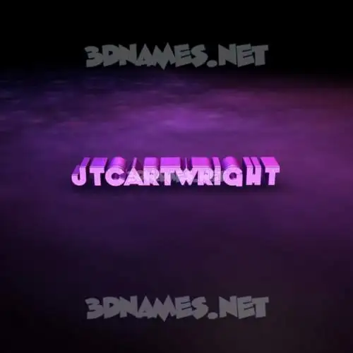 jtcartwright in Big Purple style - 3D name wallpaper