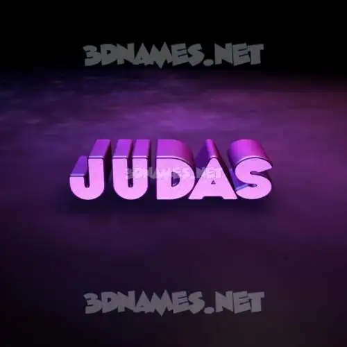 judas in Big Purple style - 3D name wallpaper judas in Big Purple style - 3D name wallpaper