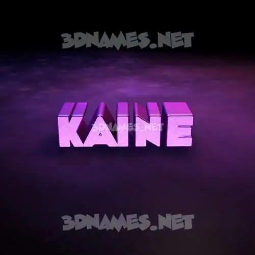 kaine in Big Purple style - 3D name wallpaper