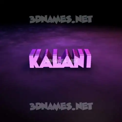 kalani in Big Purple style - 3D name wallpaper kalani in Big Purple style - 3D name wallpaper