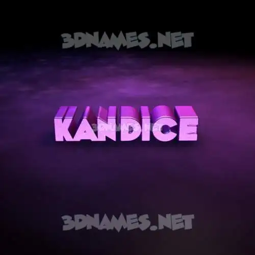 kandice in Big Purple style - 3D name wallpaper