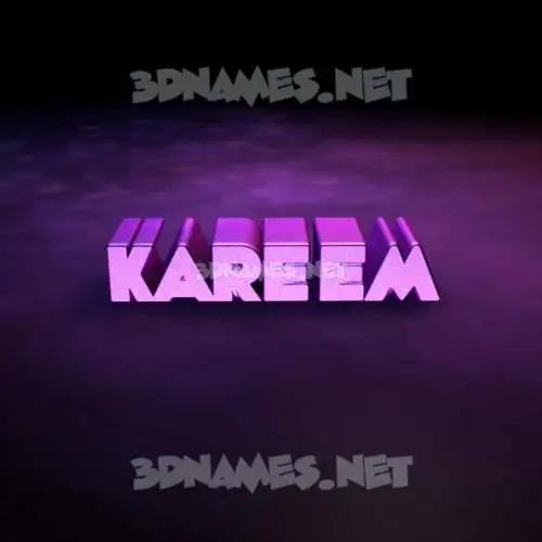 kareem in Big Purple style - 3D name wallpaper kareem in Big Purple style - 3D name wallpaper