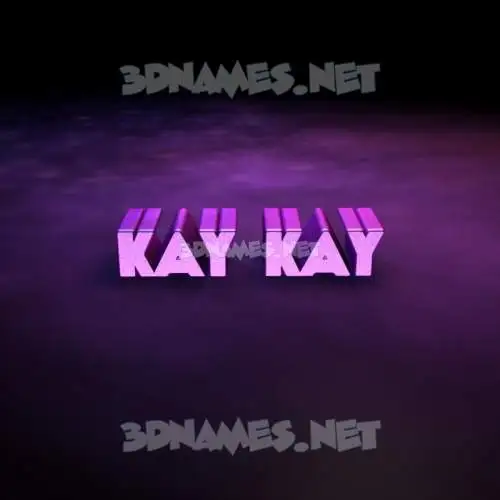 kay kay in Big Purple style - 3D name wallpaper kay kay in Big Purple style - 3D name wallpaper